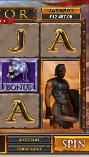 Online slot Gladiator with bonus